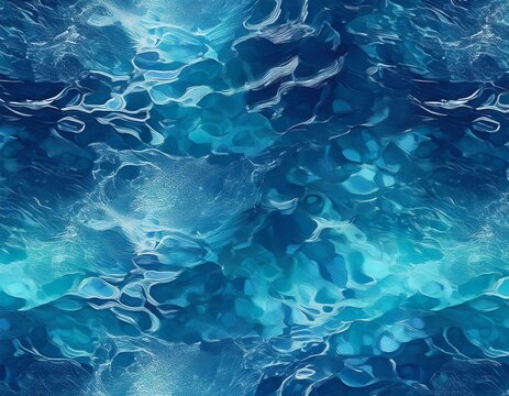 blue water seamless pattern repeated background of sea lagoon top view