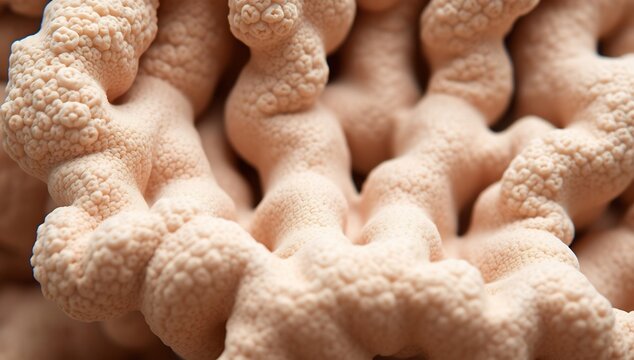 Close up of a textured organic and abstract natural formation.