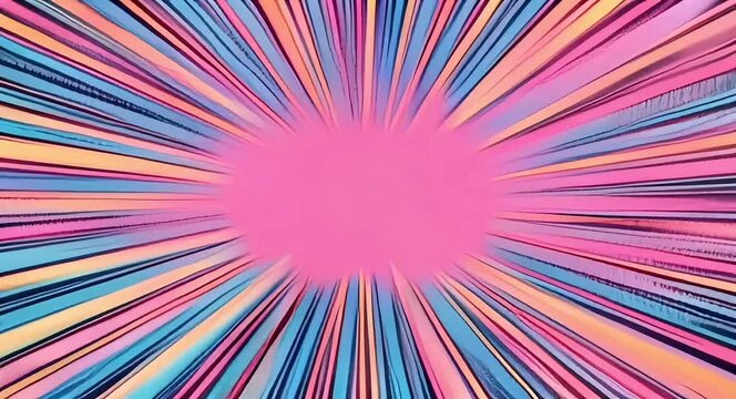 Retro comic style background.4k video.