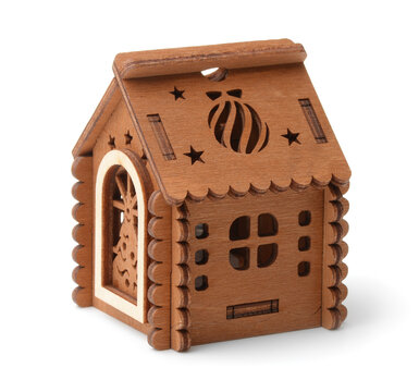 Small wooden christmas toy house