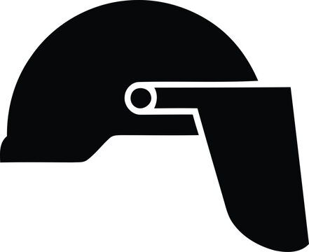 Industrial safety helmet protective gear icon with industrial protection construction headgear equipment