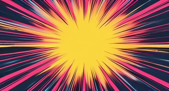 Retro comic style background.4k video.