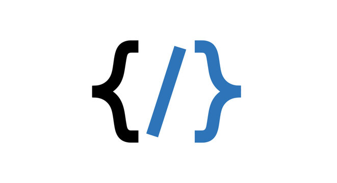 Abstract design of coding syntax elements symbols for programming code and software