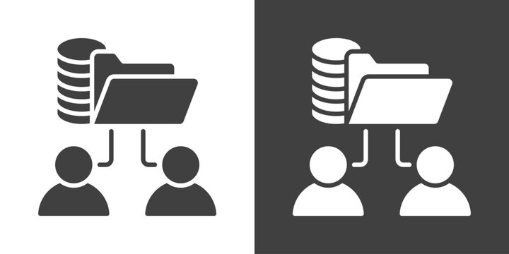 Data Driven Hr Icon Set Vector Collection Isolated In Black And White