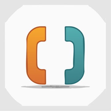 Abstract Brackets Logo