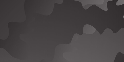 Abstract black and grey wavy background. Abstract grayscale layered wavy shapes. Navy print background, camouflage pattern in aesthetic design. © Tafseer