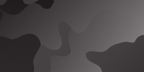 Abstract black and grey wavy background. Abstract grayscale layered wavy shapes. Navy print background, camouflage pattern in aesthetic design. © Tafseer
