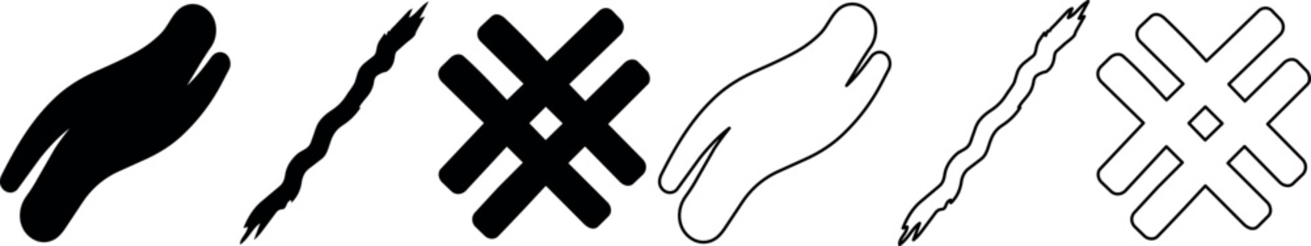 Single and double twisted wire and cable strands icons