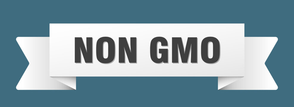 non gmo ribbon isolated on transparent background. non gmo ribbon