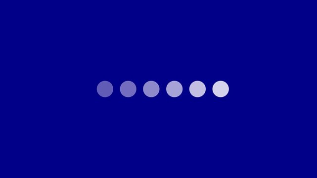 Typing loading dots with alpha channel on transparent background. Loading is indicated by a dot,  4k video animation. Text message popping up animation