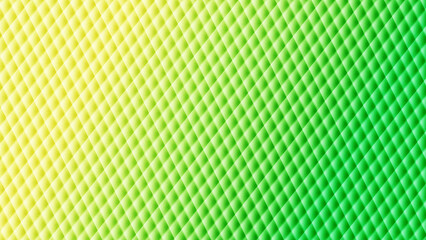 Naklejka premium Green and yellow quilted diamond pattern