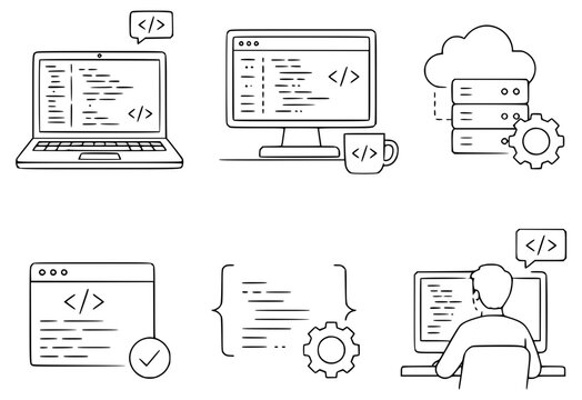 Software development icons
