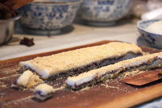 Traditional flatbread cooked on a griddle, Xi'an, Shaanxi, China