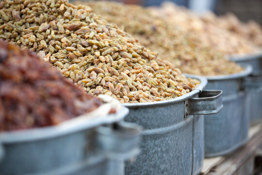 Raisins at market, Turpan, Xinjiang, China