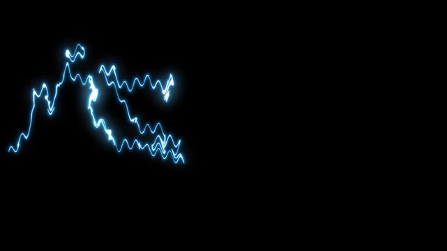 thunder lightning crack overlay effect black screen,lightning Strike bolt power overlay, the video features animated . blue light force effect on 4k animation,