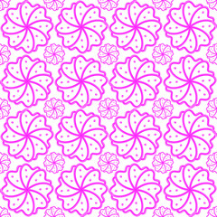 Obraz premium Abstract Floral Illustration Pattern