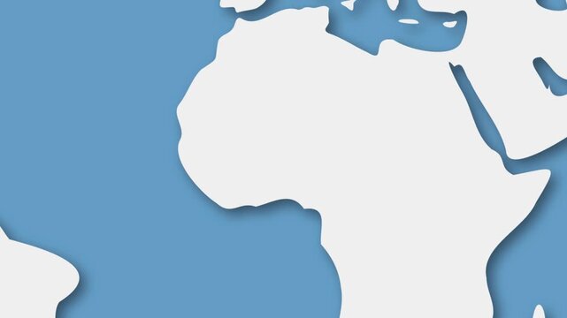 Burkina Faso Highlighted on World Map, West Africa Country Location Illustration