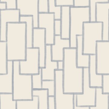 Modern Geometric Rectangle Pattern on Cream Background