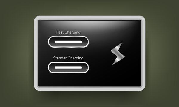 USB Type C Fast Charging Interface Control Template