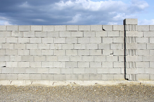 Wall fence and dramatic clouds