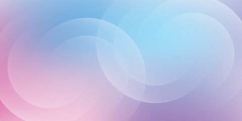 Fototapeta premium Abstract Pastel Gradient Background with Transparent Circles
