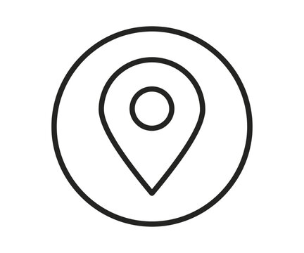 Location pin icon map marker symbol
