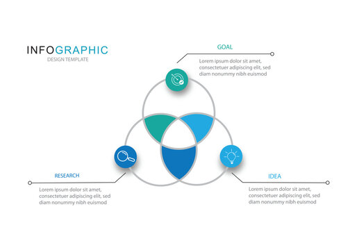 Infographic template design. 3 Step timeline journey. Process diagram, Infograph elements, business, modern vector illustration.	