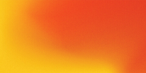 Orange yellow gradient background wide web header grainy texture vibrant colors banner design copy space © Abdulloh Ubaid