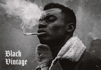 Vintage Photo Effect – Monochrome for Album Cover & Social Media (PSD)