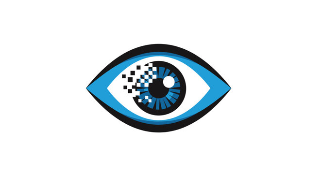Digital Eye Illustration: Vision of Innovation and Technology Concept Graphic Design
