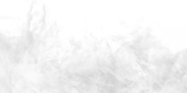 White smoke on transparent background, steam or fog cloud at ground level, dust or dry ice effect.