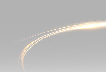 Blazing golden light trace glowing swoop dynamic streak curve © theladydarina