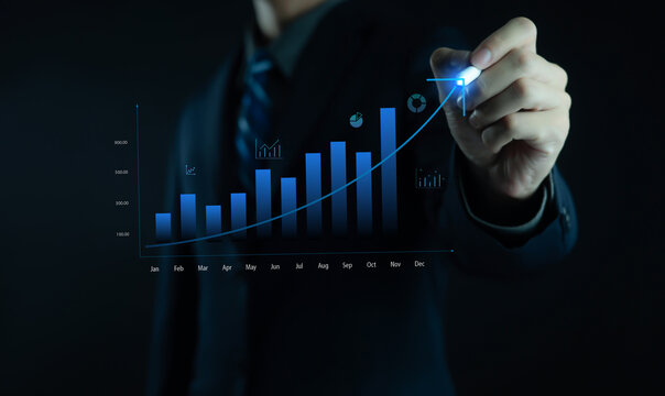 The financial market has seen significant growth with stocks showing a steady increase in revenue, and investors carefully analyzing data and statistics to buy and trade in the forex and crypto marke