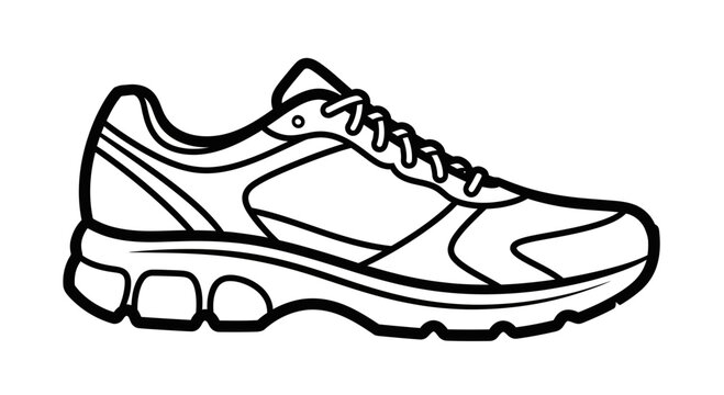 Running Shoe Outline Icon