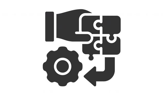 Animated solution integration icon