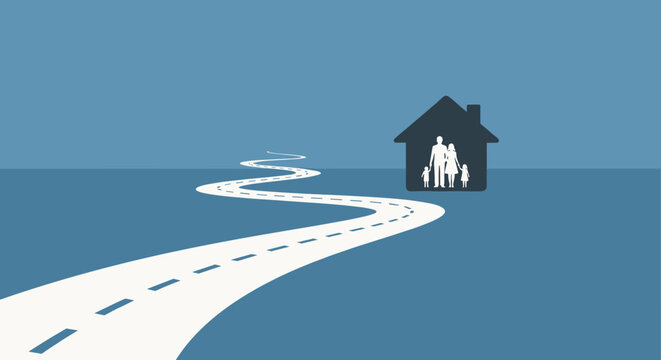 Flat Illustration Family Finance Education