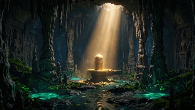 Ancient Cave Shivling Temple &ndash; Sacred Underground Abhishek