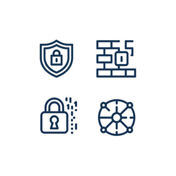Online Meeting and Communication Icon Set for Remote Work and Digital Collaboration Platforms