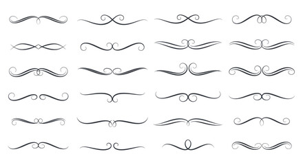 Collection of Decorative Flourishes and Ornate Swirls. © Niat