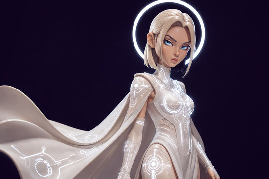 Generated art of a Valkyrie in armor