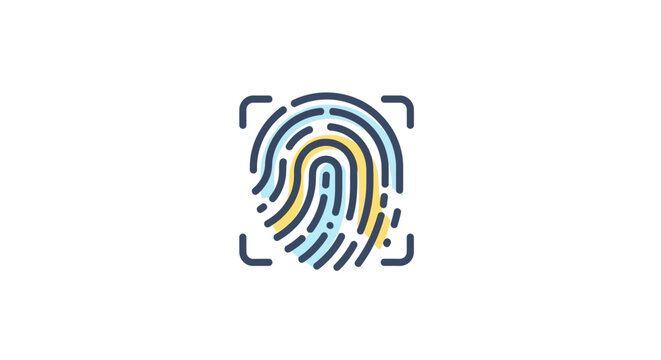 Fingerprint scan identification security biometric.