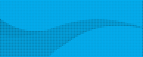 Naklejka premium Abstract Blue Halftone Dot Pattern With Black Cracked Texture and Digital Grid Effect