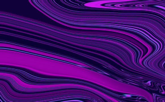 Vibrant purple abstract background with wavy lines and fluid patterns