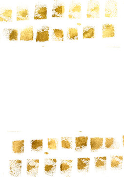 Abstract Old gold texture with gold particles and gold flakes that shimmer. Watercolor gold foil pieces flake. Ideal for flyer, packaging, invitation, cover, business card. gold foil borders png.
