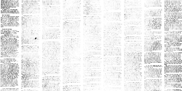 Old newspaper text texture background with worn grunge paper effect, fragmented editorial columns, vintage newsprint surface, distressed monochrome overlay for graphic design use