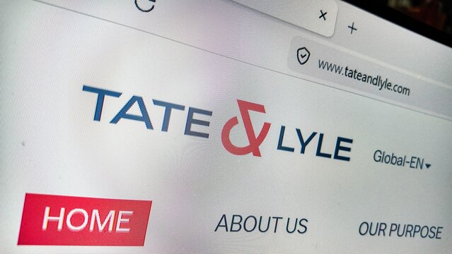 internet browser bar with tate and lyle website displayed
