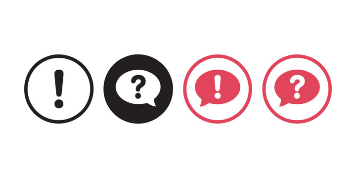 QnA Icon Vector Illustration for Question Answer Support Chat Help Center FAQ and Knowledge Sharing