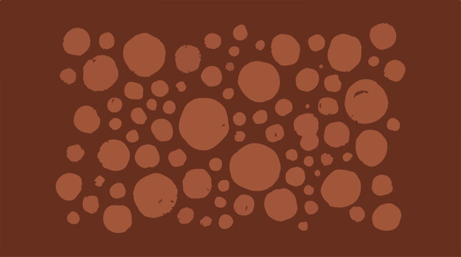 Abstract polka dot pattern with irregular dots
