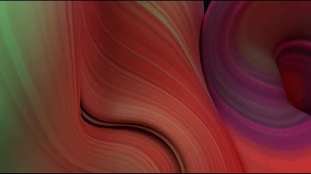 An abstract red vector background illustration featuring futuristic energy waves, fluid curves, and a vibrant digital swirl design