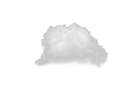 White Cloud PNG Transparent Background Element